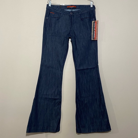 NWT City Of Others || Woman’s Wide Leg blue Jeans.size 31Wx 33.5L - Picture 2 of 11